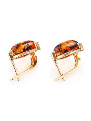 Luminous Amber Earrings In Gold The Etude, image , picture 3