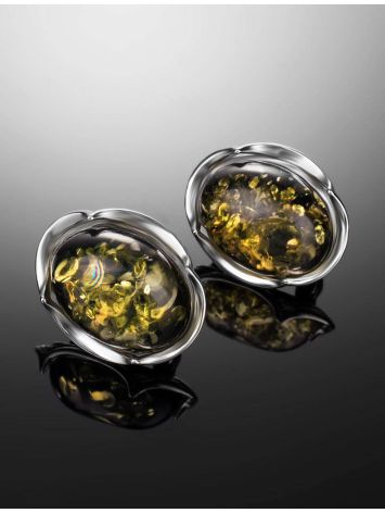 Adorable Amber Earrings In Sterling Silver The Lyon, image , picture 2