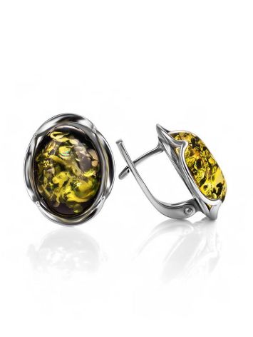 Adorable Amber Earrings In Sterling Silver The Lyon, image , picture 3