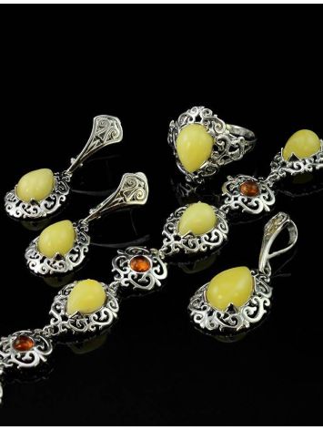 Amber Earrings In Sterling Silver The Luxor, image , picture 5