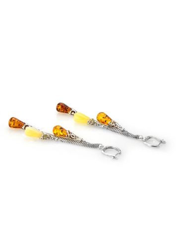 Multicolor Amber Earrings In Sterling Silver The Casablanca, image , picture 7