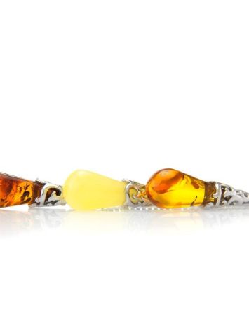 Multicolor Amber Earrings In Sterling Silver The Casablanca, image , picture 8