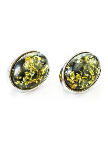 Green Amber Earrings In Sterling Silver The Goji, image , picture 3