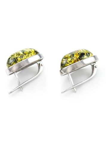 Green Amber Earrings In Sterling Silver The Goji, image , picture 5
