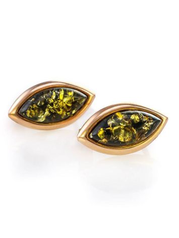 Green Amber Gold Earrings The Amaranth, image , picture 5