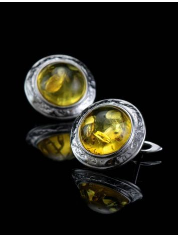 Lemon Amber Earrings In Sterling Silver The Hermitage, image , picture 2