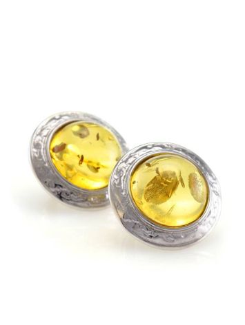 Lemon Amber Earrings In Sterling Silver The Hermitage, image , picture 3