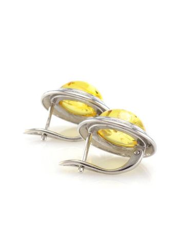 Lemon Amber Earrings In Sterling Silver The Hermitage, image , picture 5