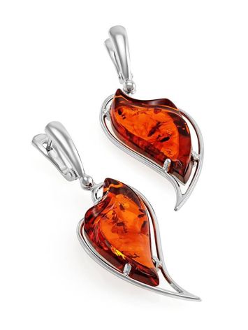 Handmade Amber Earrings In Sterling Silver The Palladio, image , picture 3