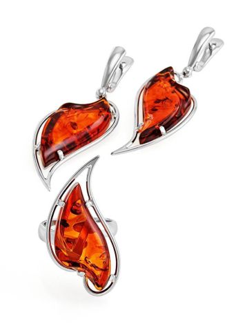 Handmade Amber Earrings In Sterling Silver The Palladio, image , picture 5