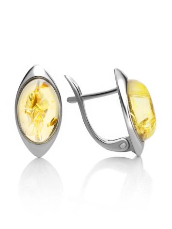 Lovely Silver Earrings With Lemon Amber The Amaranth, image , picture 3