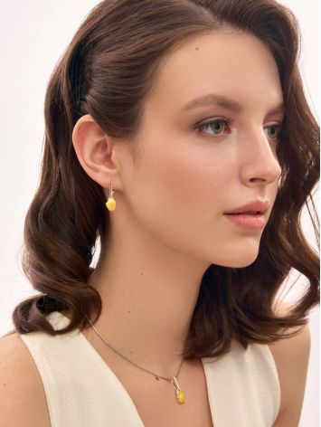 Honey Amber Earrings In Sterling Silver The Twinkle, image , picture 3
