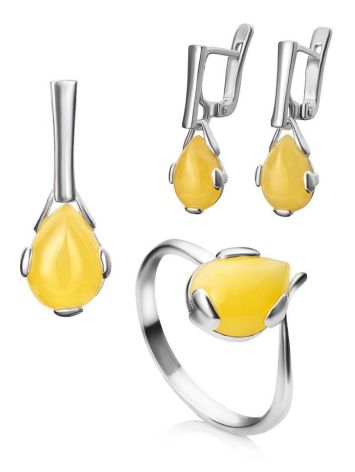 Honey Amber Earrings In Sterling Silver The Twinkle, image , picture 6
