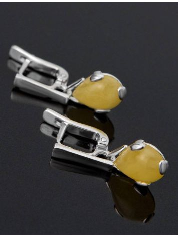 Honey Amber Earrings In Sterling Silver The Twinkle, image , picture 5