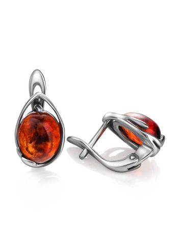 Amber Earrings In Sterling Silver The Selena, image , picture 3