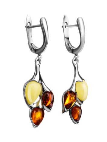 Amber Earrings In Sterling Silver The Verbena, image , picture 4