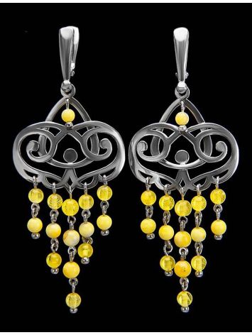 Amber Earrings In Sterling Silver The Siesta, image , picture 3