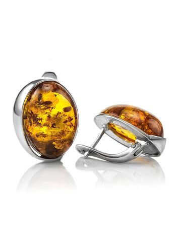 Lovely Amber Earrings In Sterling Silver The Suite, image , picture 4