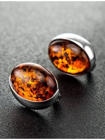 Lovely Amber Earrings In Sterling Silver The Suite, image , picture 2