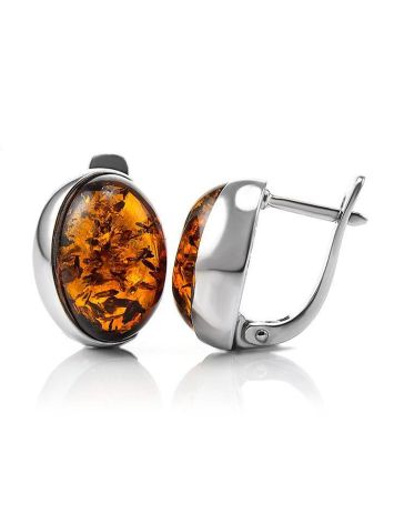 Lovely Amber Earrings In Sterling Silver The Suite, image , picture 3