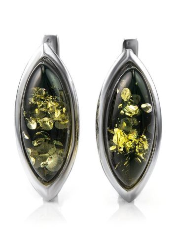 Green Amber Earrings In Sterling Silver The Amaranth, image , picture 4