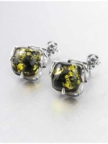 Refined Amber Silver Earrings The Astoria, image , picture 2