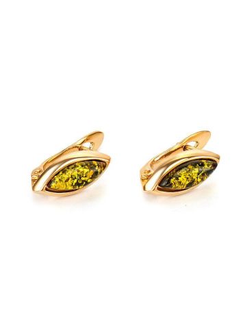 Adorable Golden Earrings With Natural Amber The Andromeda, image , picture 3