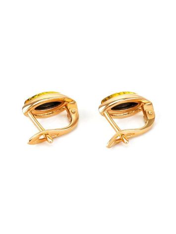 Adorable Golden Earrings With Natural Amber The Andromeda, image , picture 4