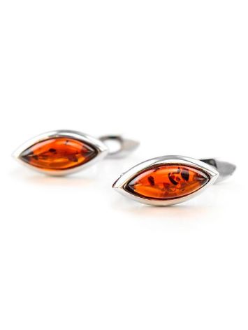 Cute Silver Earrings With Cherry Amber The Amaranth, image , picture 5