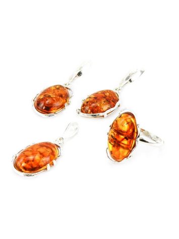 Drop Amber Earrings In Sterling Silver The Vivaldi, image , picture 6