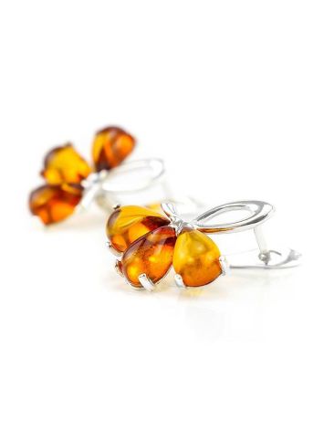 Amber Earrings In Sterling Silver The Dandelion, image , picture 3