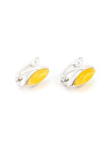 Honey Amber Earrings In Sterling Silver The Amaranth, image , picture 3