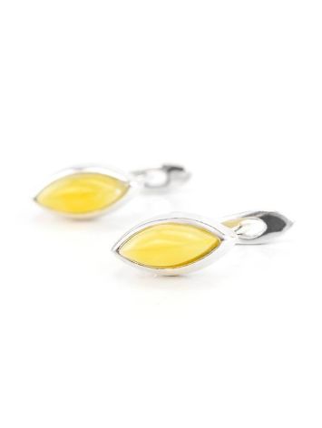 Honey Amber Earrings In Sterling Silver The Amaranth, image , picture 2