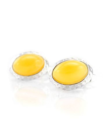 Honey Amber Earrings In Sterling Silver The Hermitage, image , picture 3