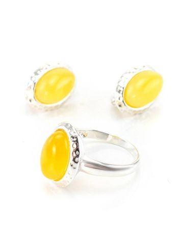 Honey Amber Earrings In Sterling Silver The Hermitage, image , picture 6