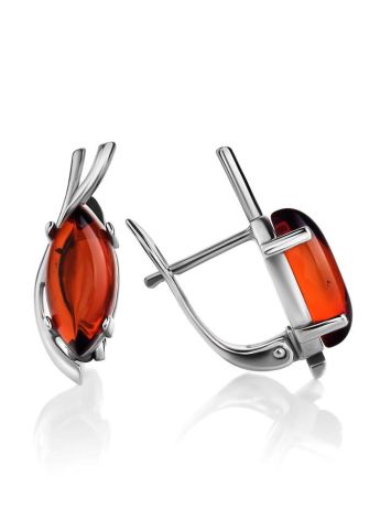 Amber Earrings In Sterling Silver The Verbena, image , picture 4