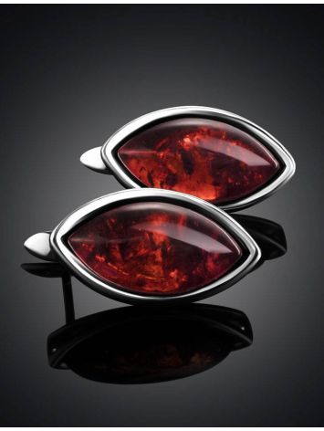 Amber earrings In Sterling Silver The Amaranth, image , picture 2