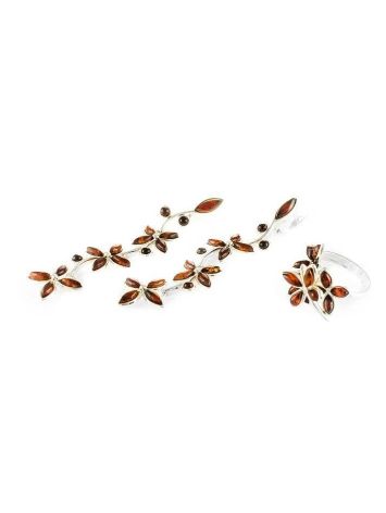 Refined Amber Dangles In Sterling Silver The Verbena, image , picture 5