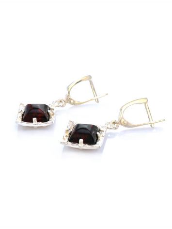 Geometric Amber Earrings In Sterling Silver The Hermitage, image , picture 2