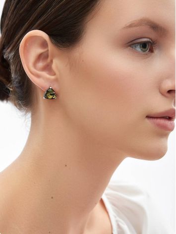 Adorable Latch Back Earrings In Sterling Silver The Etude, image , picture 3
