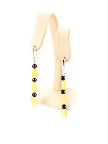 Two Tone Amber Dangles In Sterling Silver The Bohemia, image , picture 5
