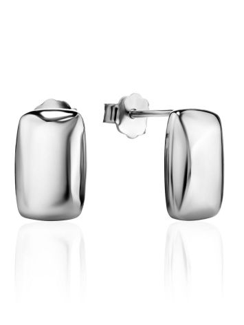Simplistic Silver Earrings The Liquid, image 