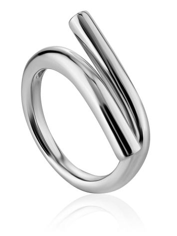 Stoneless Silver Ring The ICONIC, Ring Size: Adjustable, image , picture 6