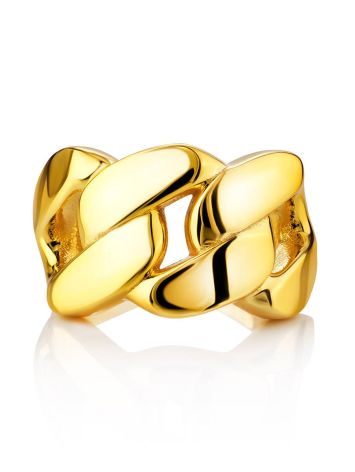 Trendy Gilded Band Ring The ICONIC, Ring Size: Adjustable, image , picture 3