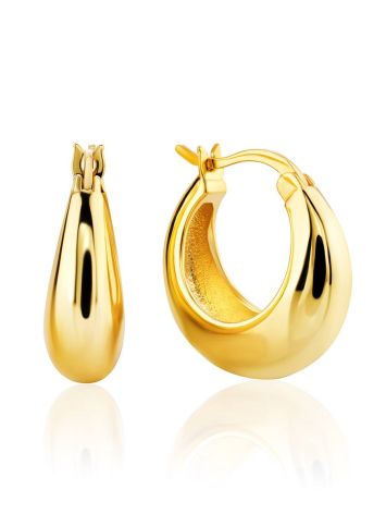 Chunky Gilded Silver Hoop Earrings The ICONIC, image 