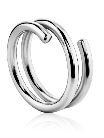 Trendy Silver Coil Ring The ICONIC, Ring Size: Adjustable, image , picture 5