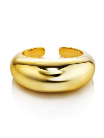 Luxurious Gold-Plated Silver Ring The ICONIC, Ring Size: Adjustable, image , picture 3