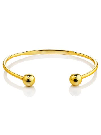 Beautiful Gold-Plated Silver Torque Bangle The ICONIC, image , picture 4