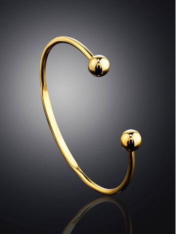 Beautiful Gold-Plated Silver Torque Bangle The ICONIC, image , picture 2