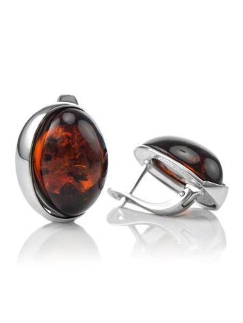 Lovely Amber Earrings In Sterling Silver The Suite, image , picture 3